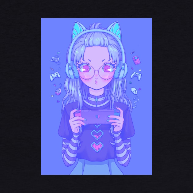 Girl addicted to games by Dream.Mori